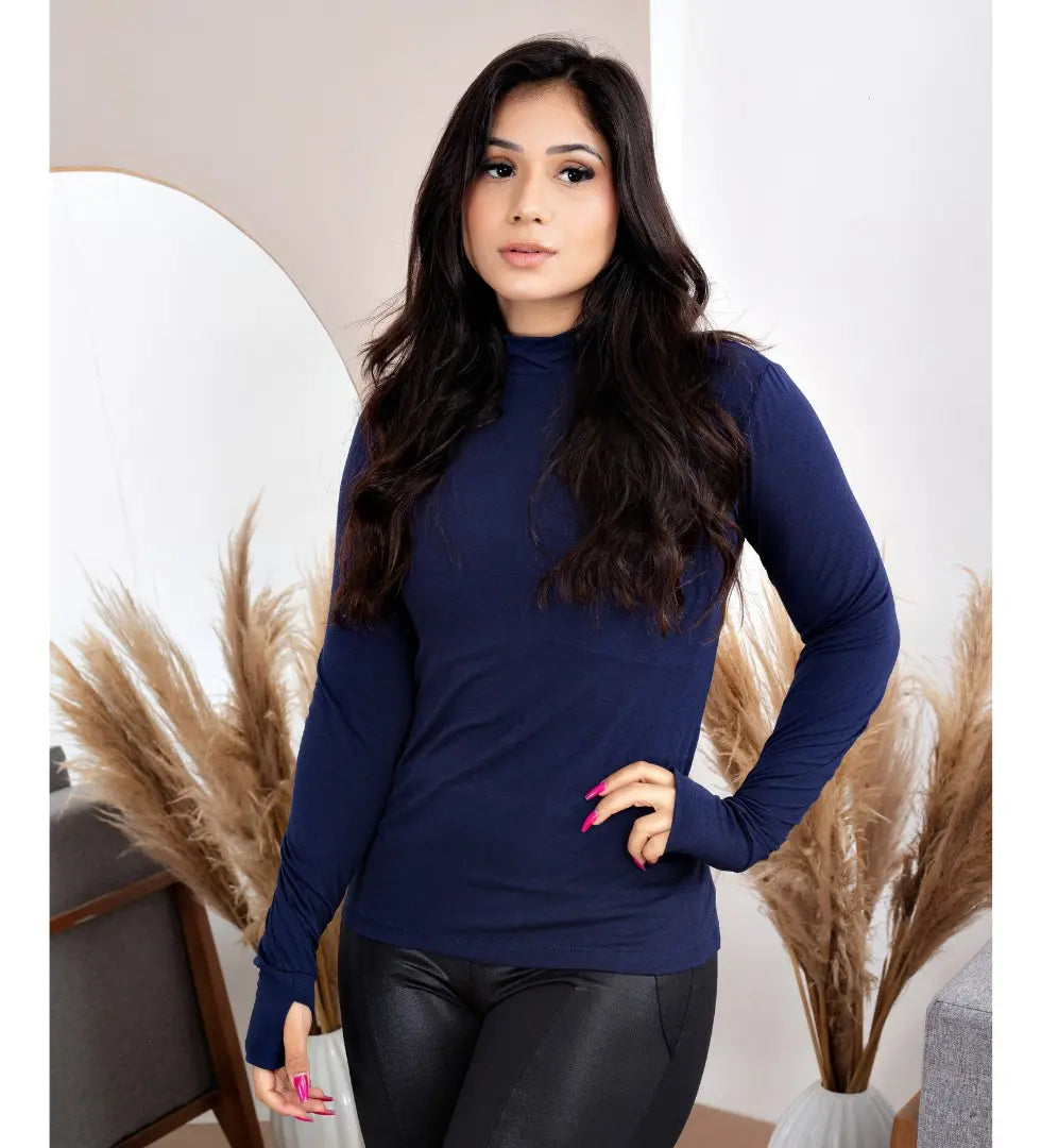 Blusa Feminina Gola Alta Cacharrel