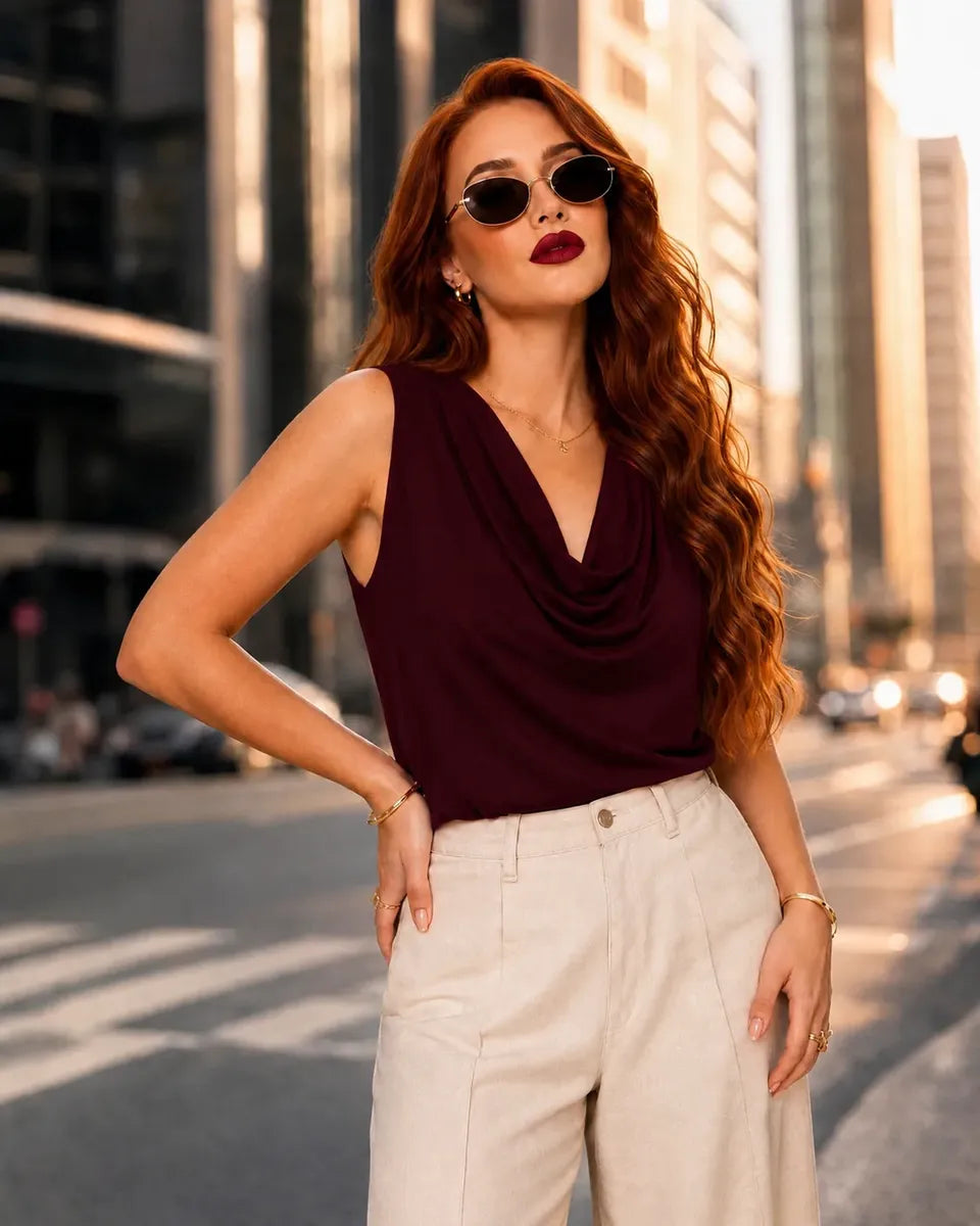Blusa Multiforme Feminina Elegante Varias Formas Luxo