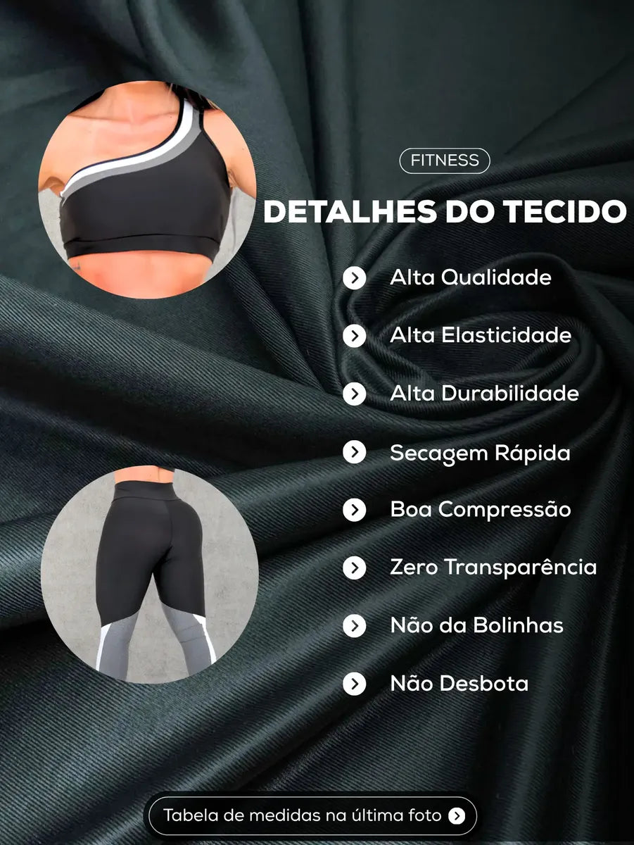Conjunto Fitnes Legging Zero Tranparência