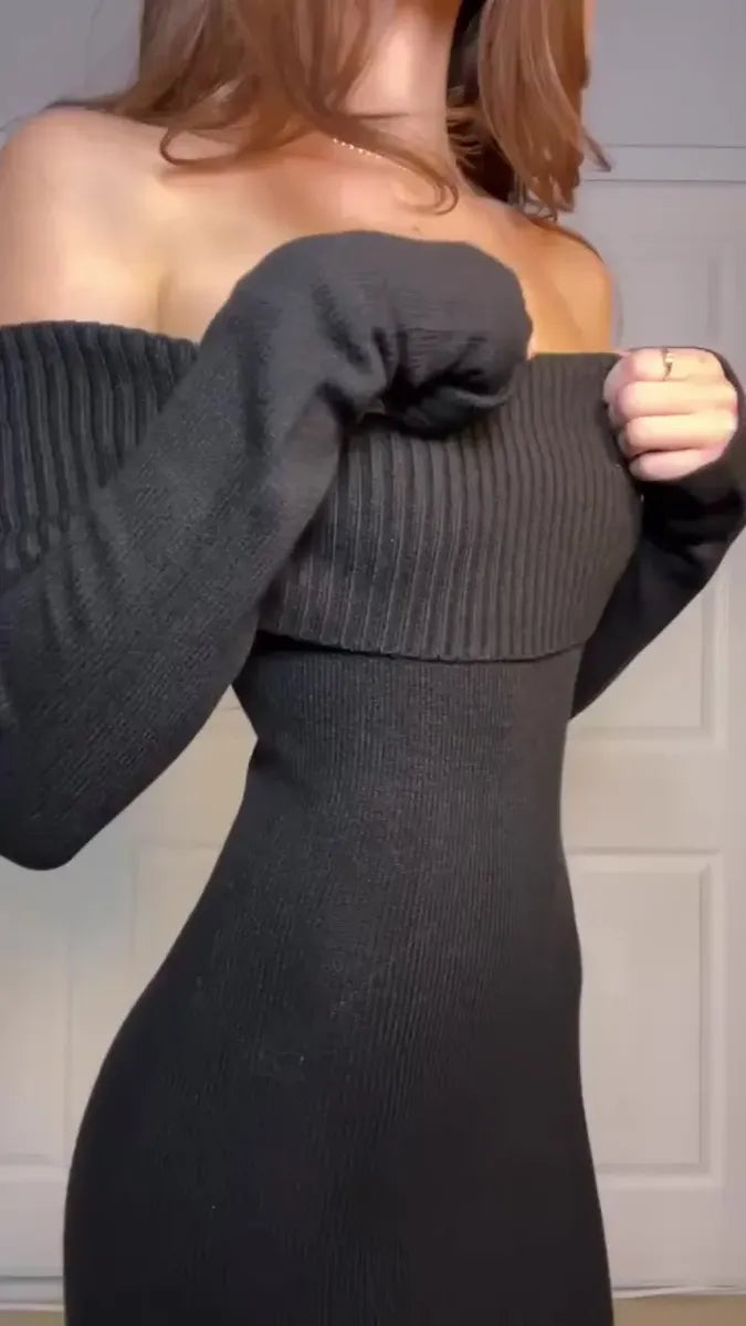 Vestido Longo Canelado Colado Ciganinha Zoe