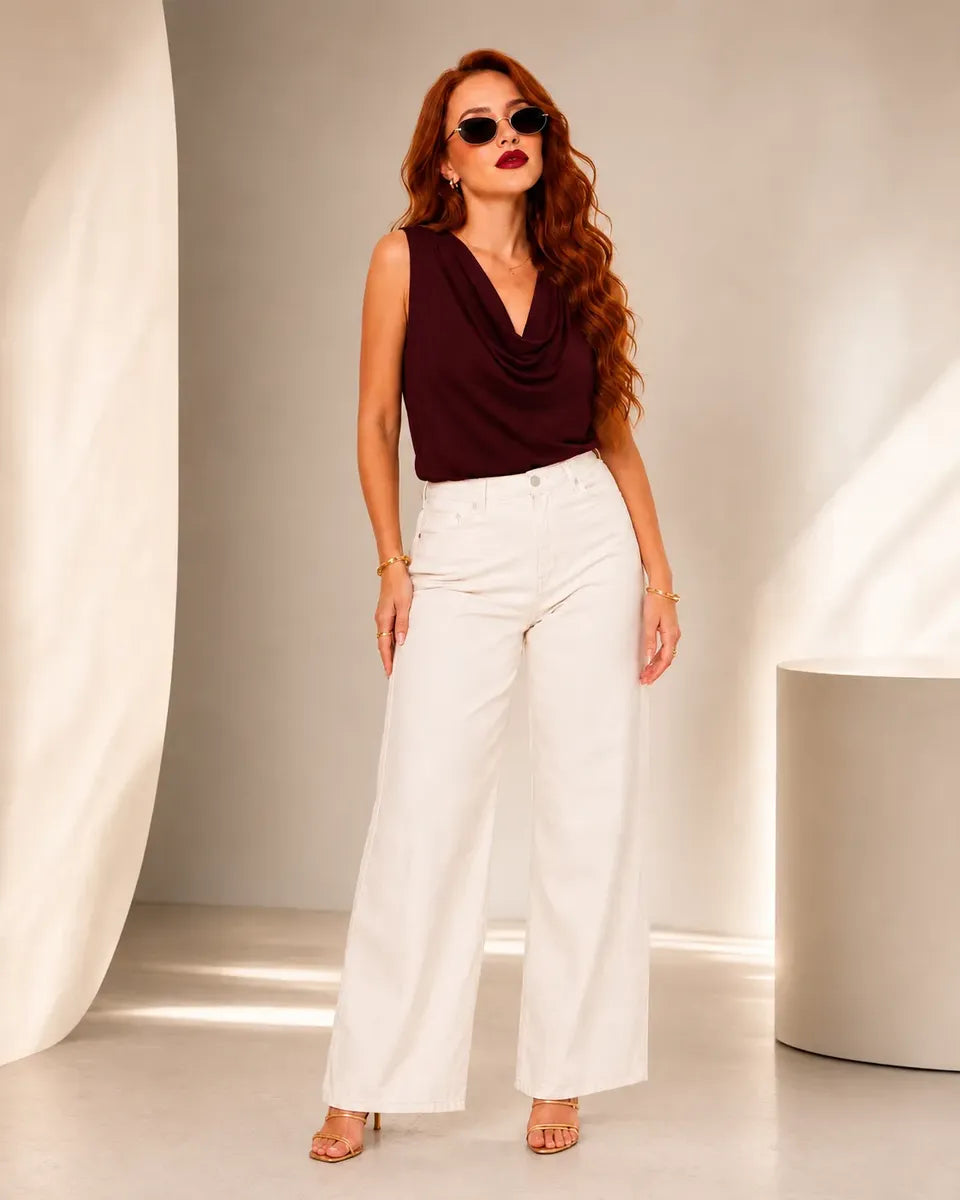 Blusa Multiforme Feminina Elegante Varias Formas Luxo