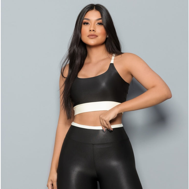 Conjunto Fitness Legging Top Calça