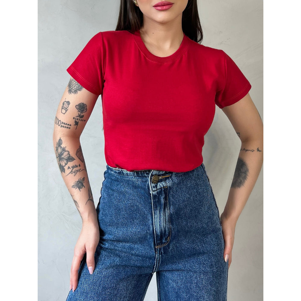 Blusa T-shirt Feminina Básica