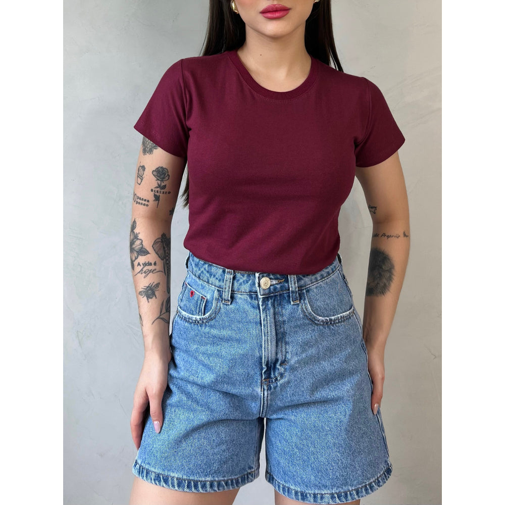 Blusa T-shirt Feminina Básica