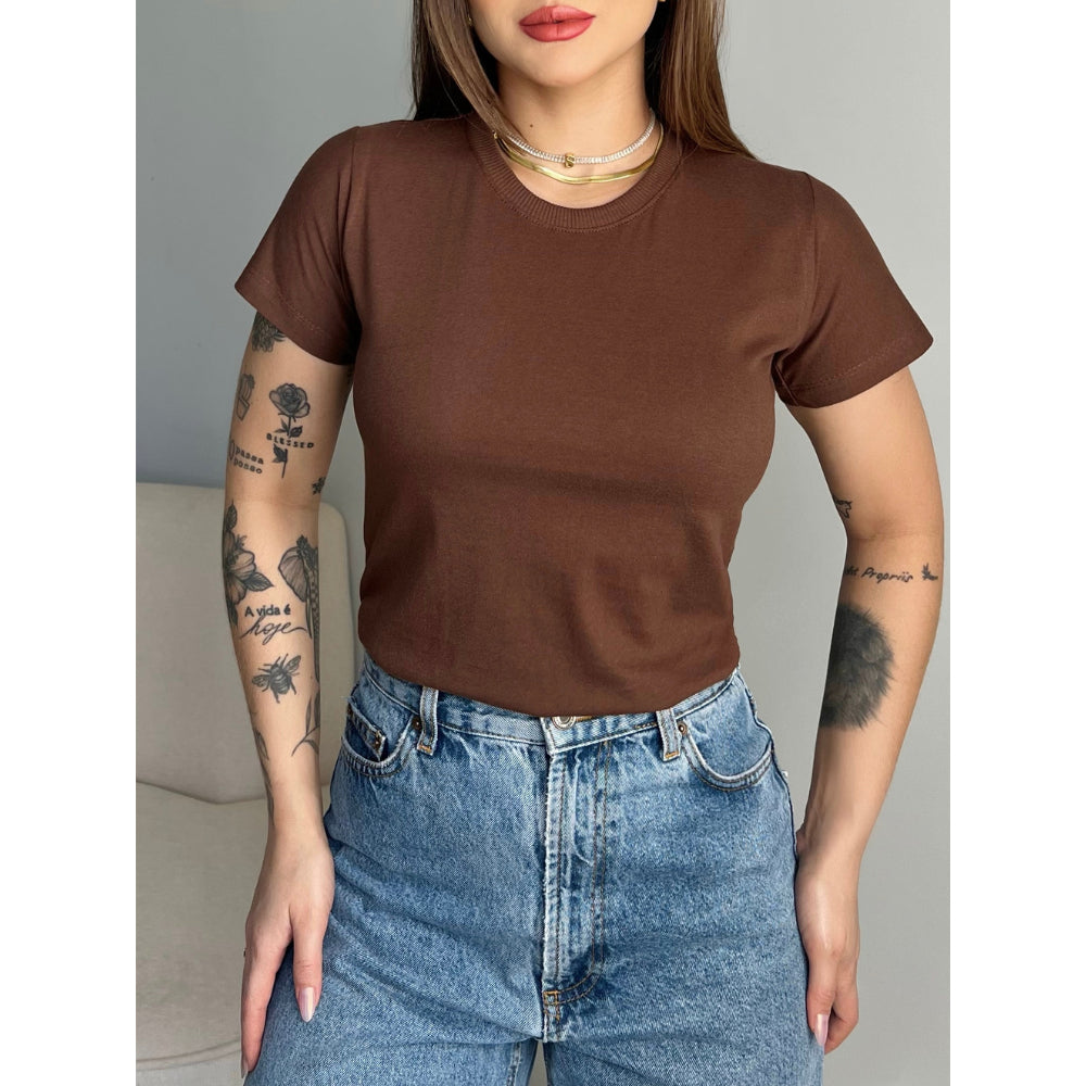 Blusa T-shirt Feminina Básica