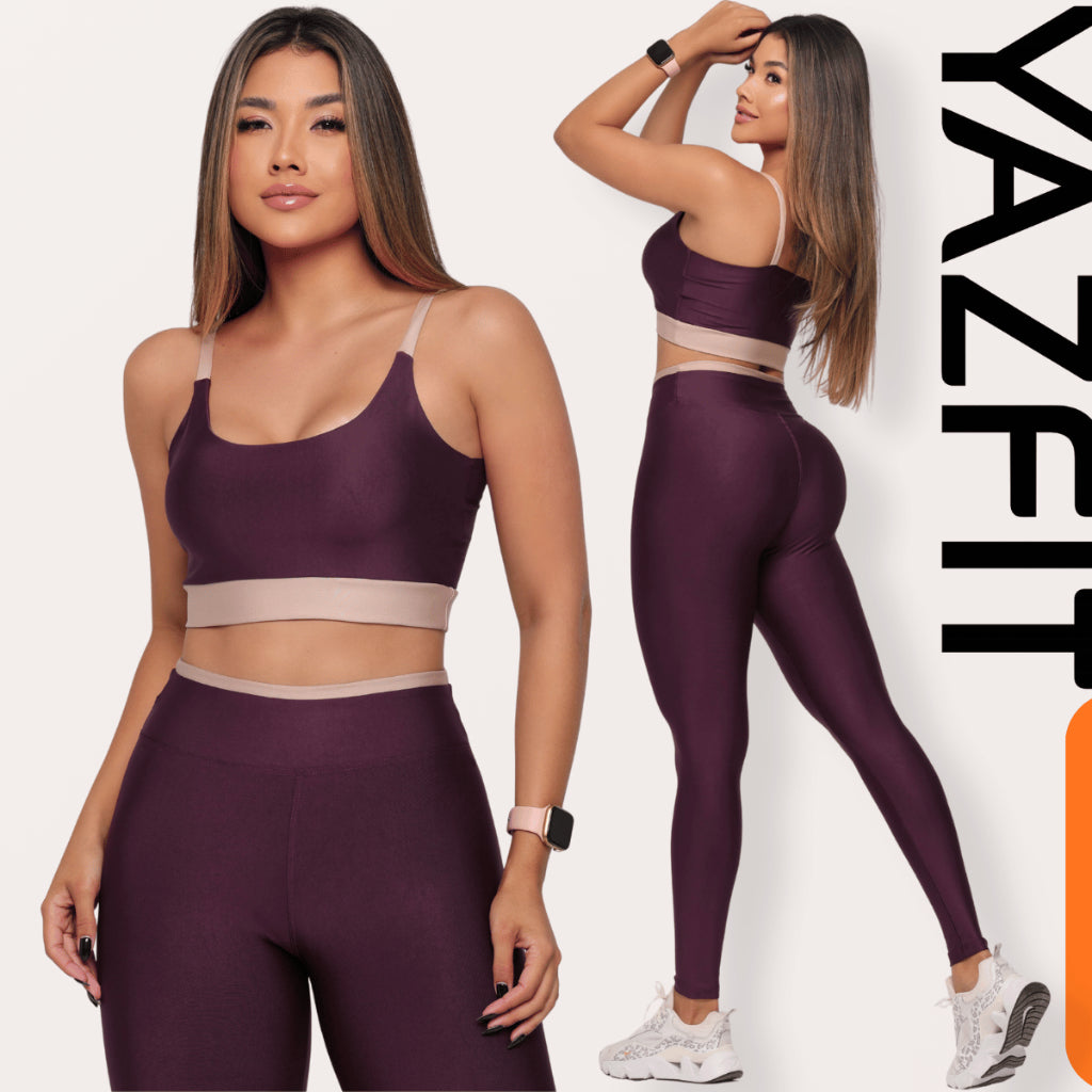 Conjunto Fitness Legging Top Calça