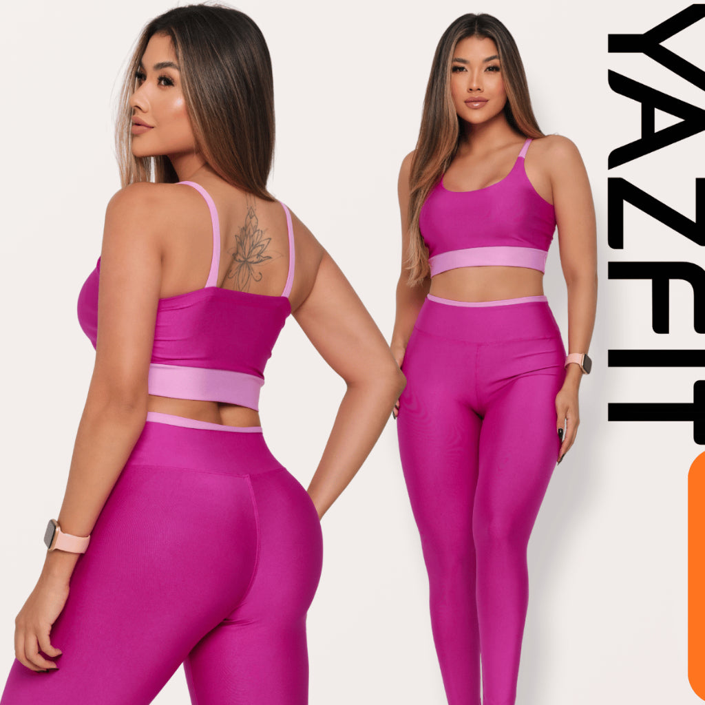 Conjunto Fitness Legging Top Calça
