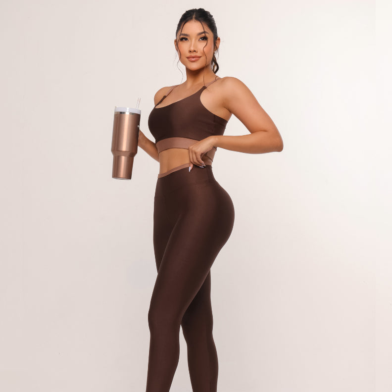 Conjunto Fitness Legging Top Calça