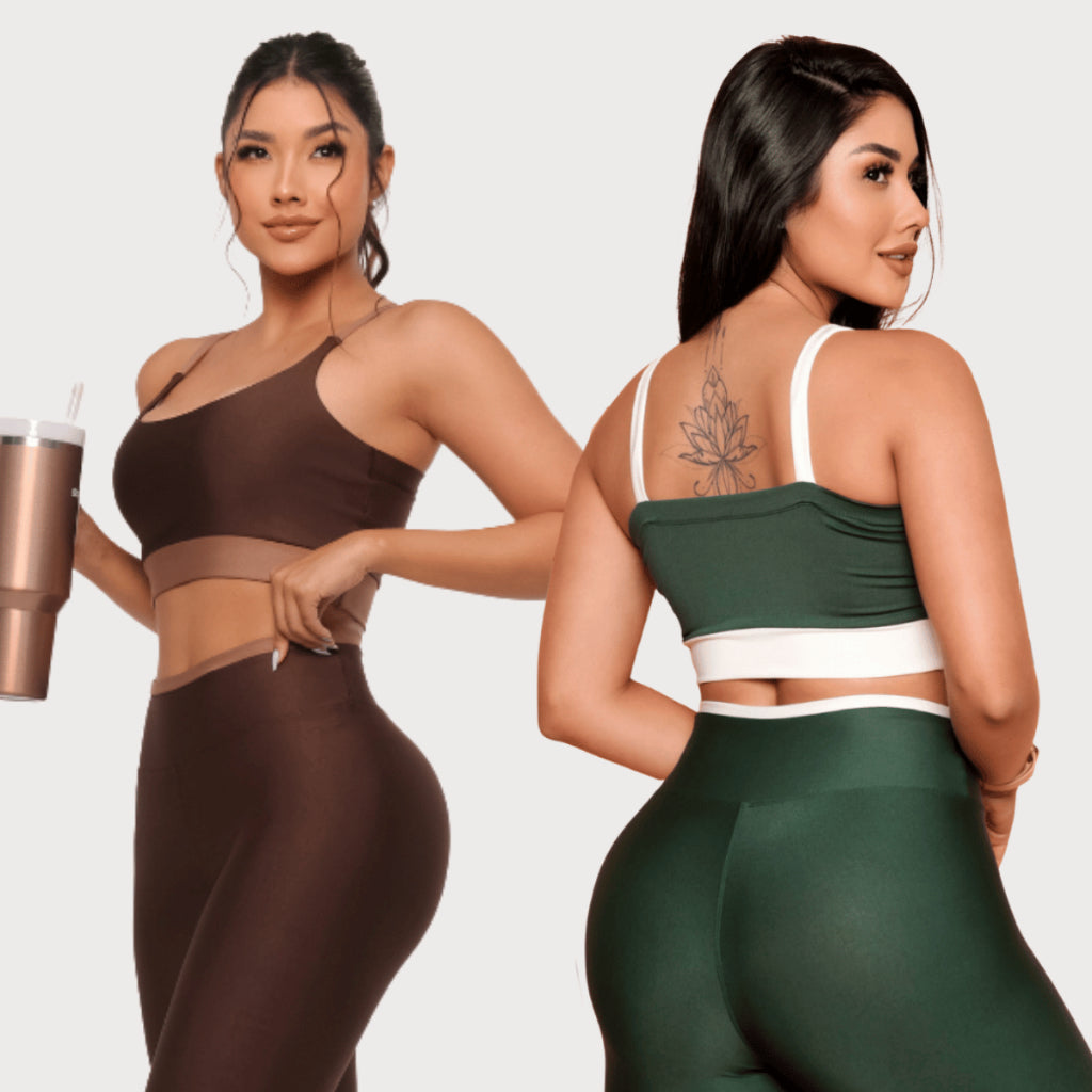 Conjunto Fitness Legging Top Calça