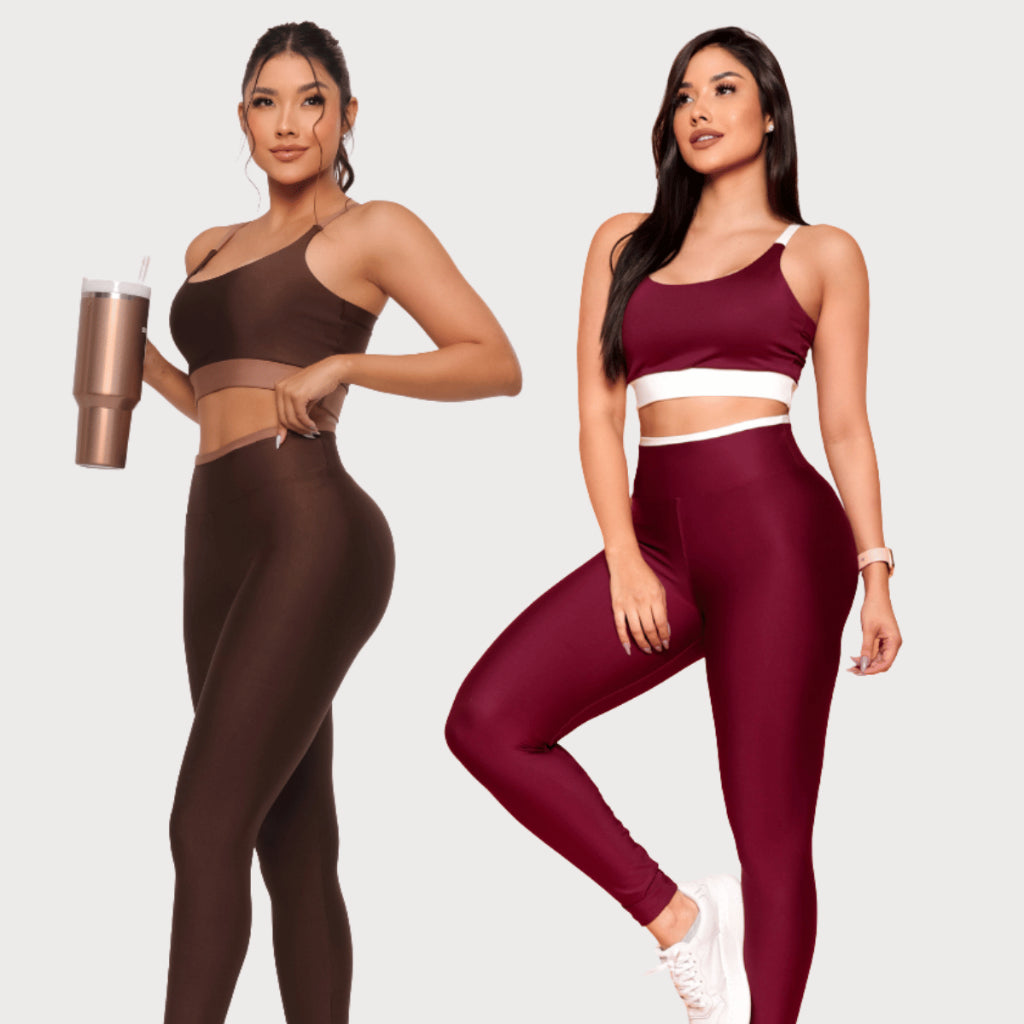 Conjunto Fitness Legging Top Calça