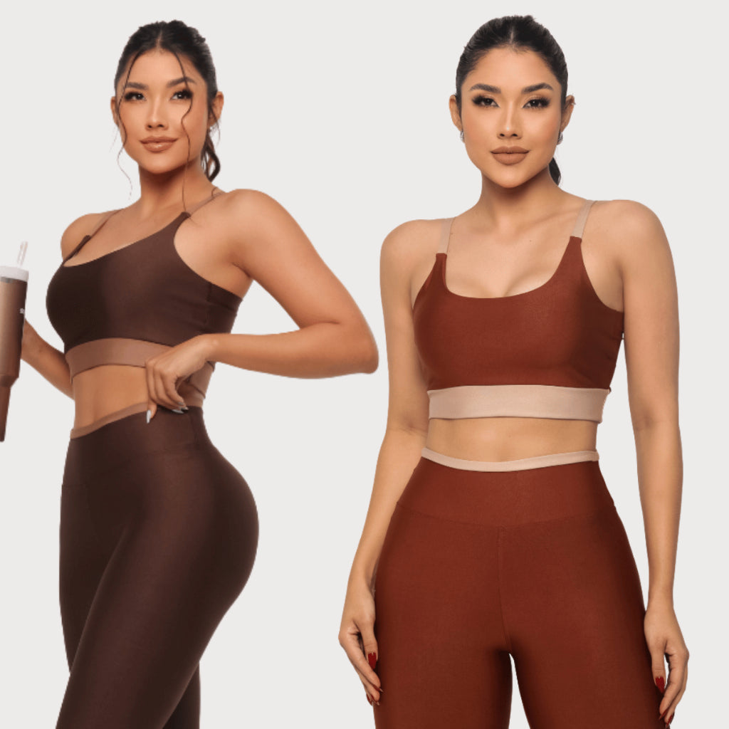 Conjunto Fitness Legging Top Calça
