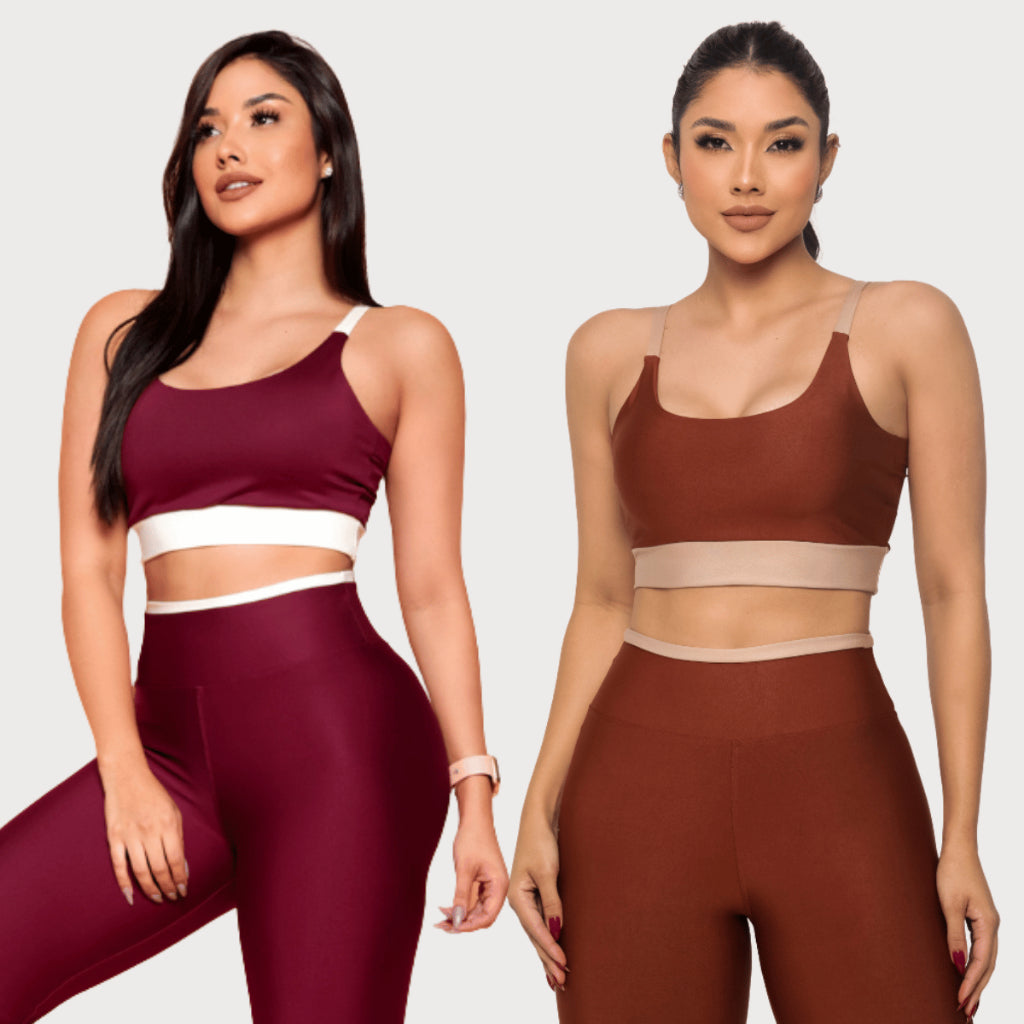 Conjunto Fitness Legging Top Calça