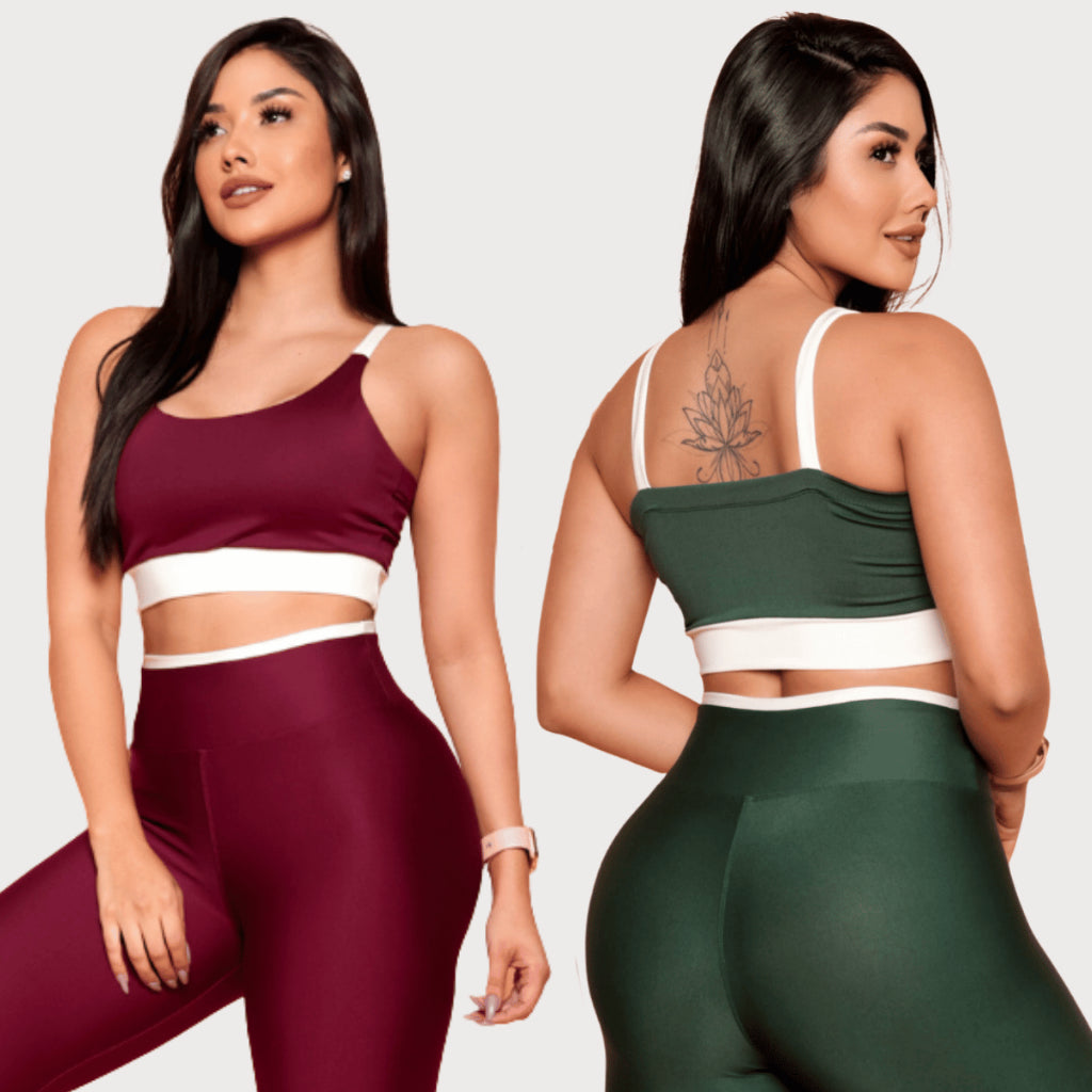 Conjunto Fitness Legging Top Calça