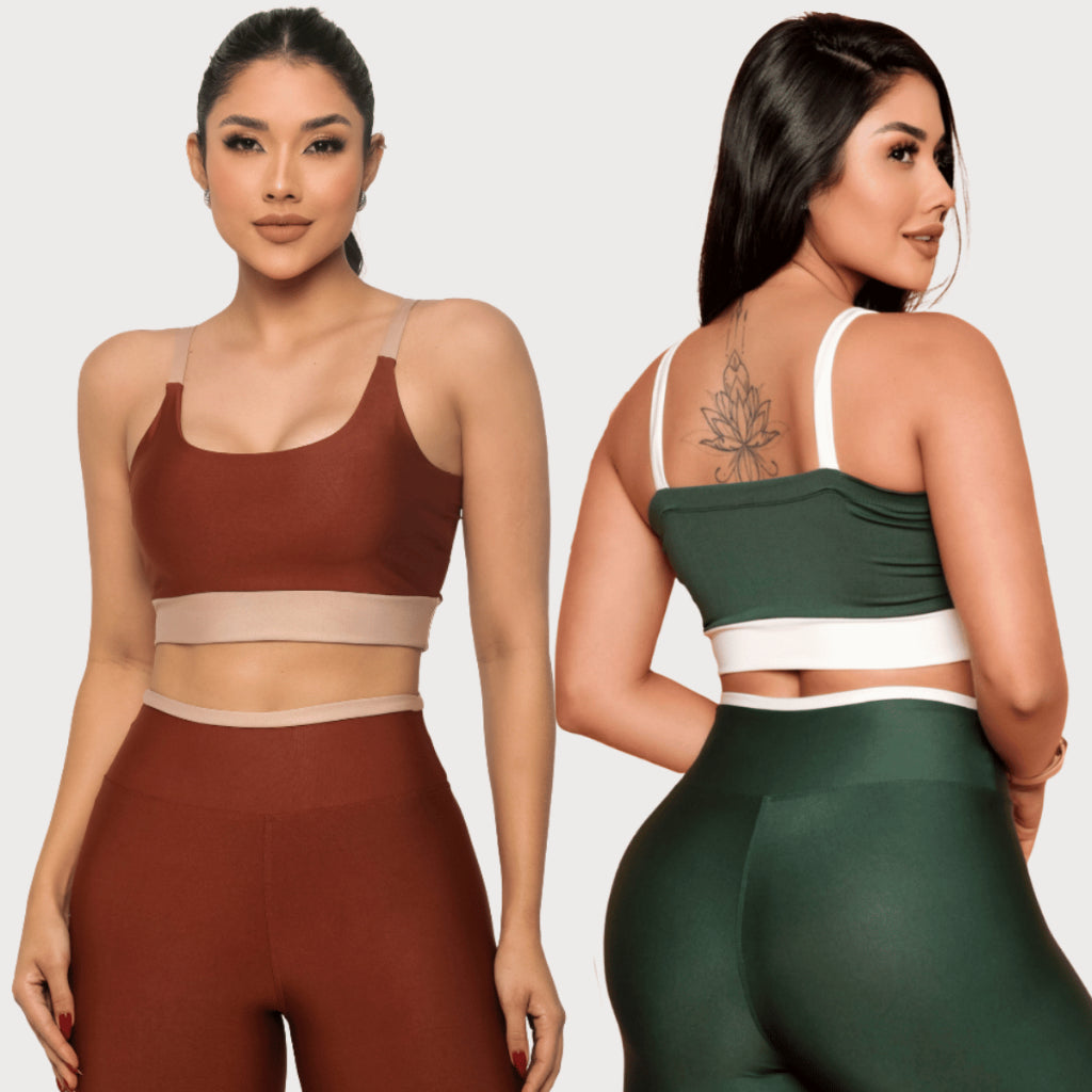 Conjunto Fitness Legging Top Calça