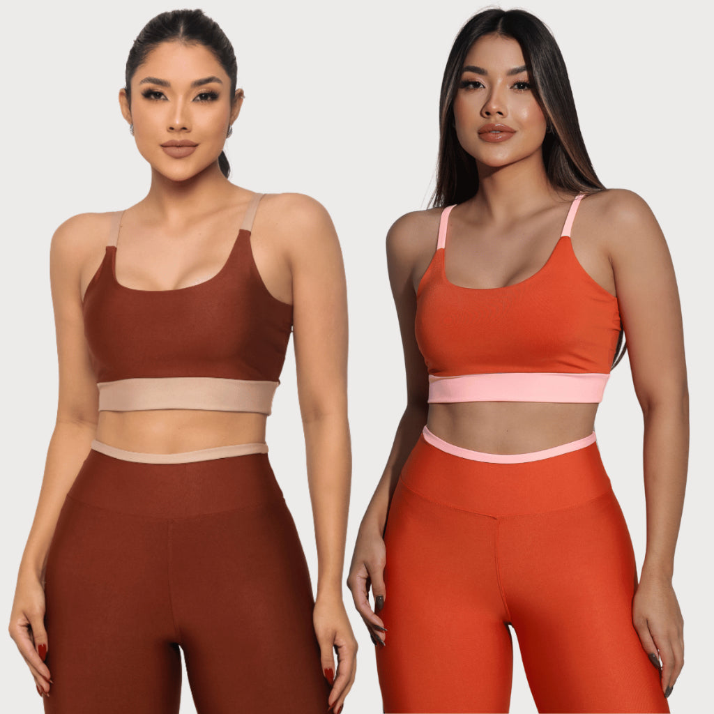 Conjunto Fitness Legging Top Calça