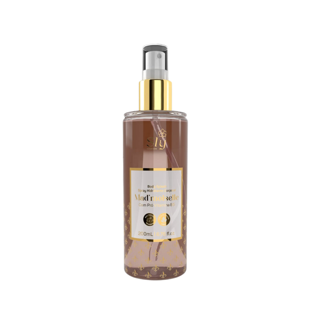 Body Splash Spray Desodorante Corporal Sly Pure Nature Cosméticos 200ml