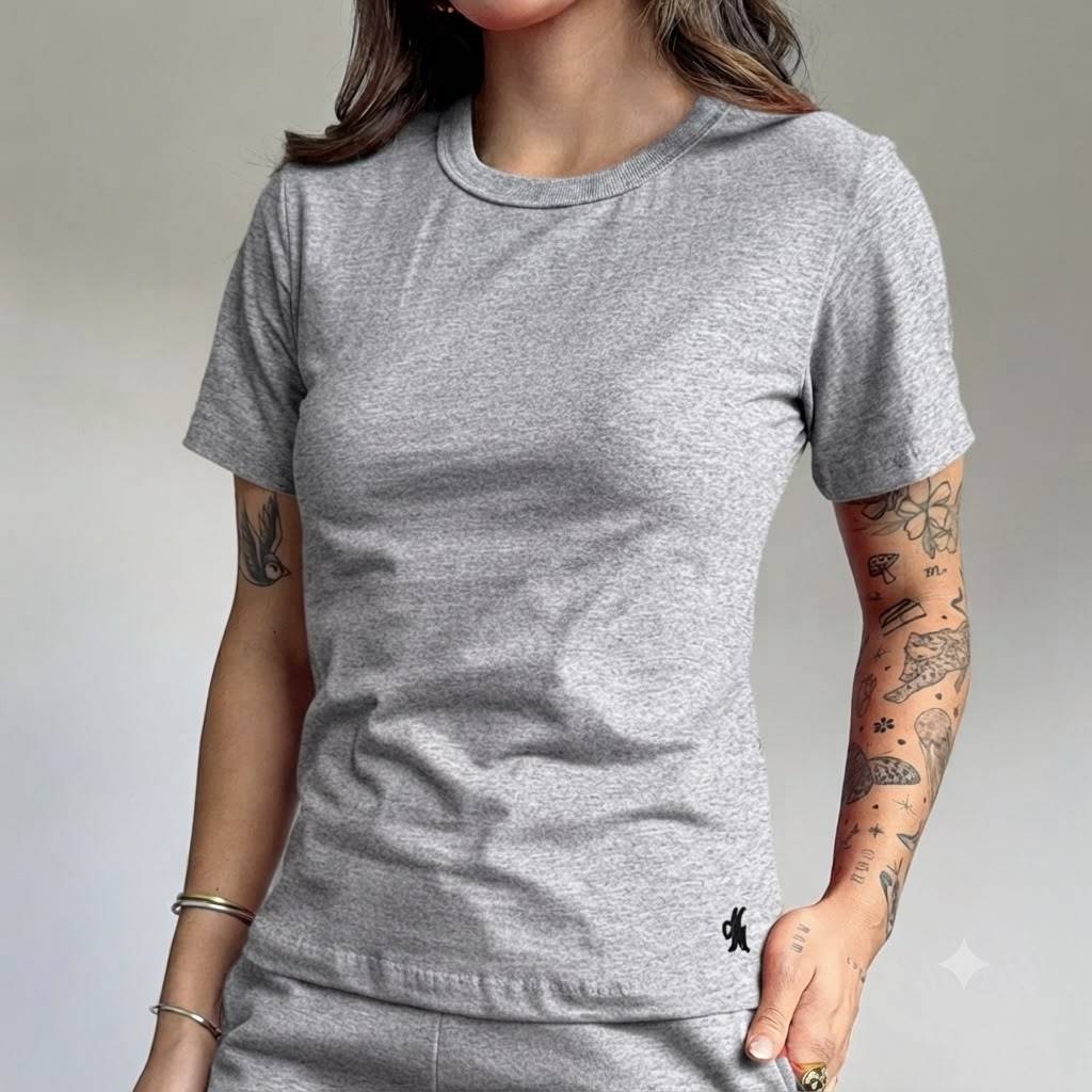 Camiseta T Shirt Algodão Gola Redonda Basica Lisa