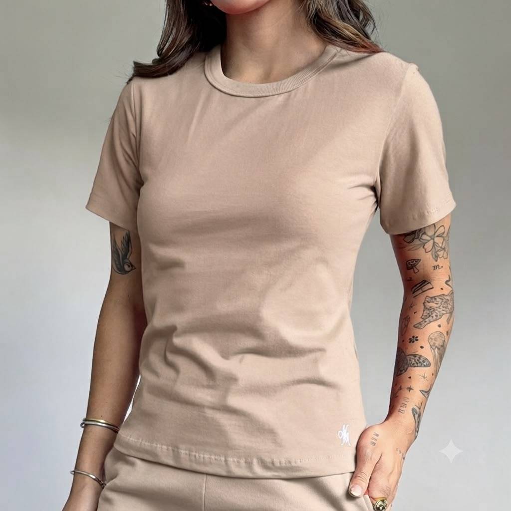 Camiseta T Shirt Algodão Gola Redonda Basica Lisa