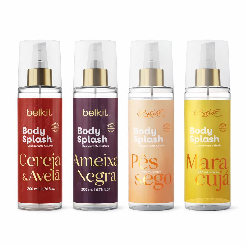 Body Splash FEMININO - 200ml - Perfume Colonia Desodorante Corporal Alta Fixação Dia e Noite