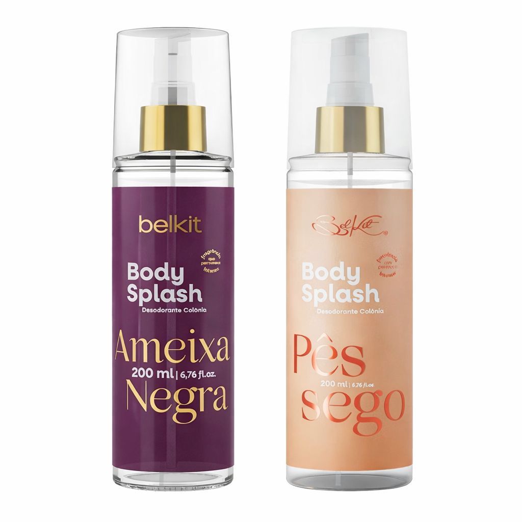 Body Splash FEMININO - 200ml - Perfume Colonia Desodorante Corporal Alta Fixação Dia e Noite