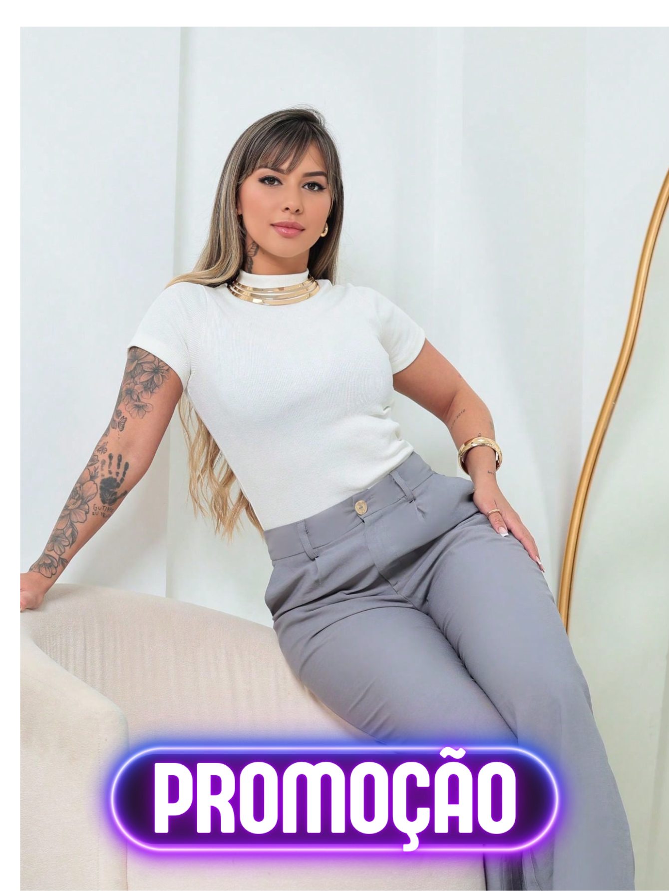 Blusa Básica Ribana Canelado