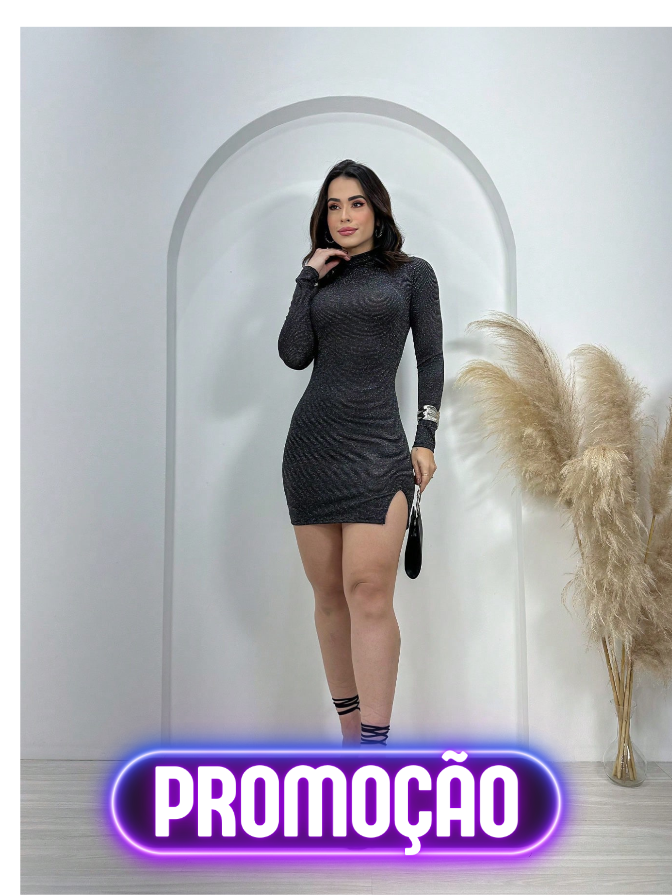 Vestido Manga Longa